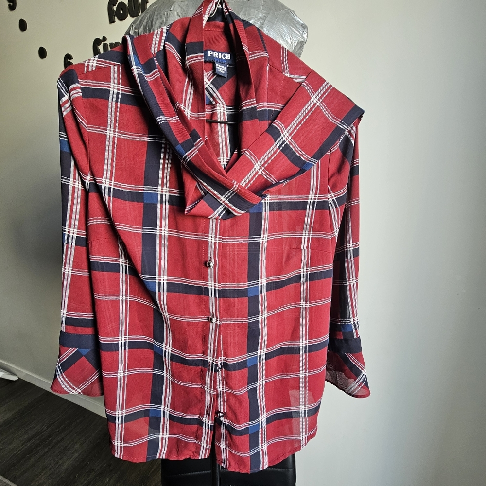 PRICH tie long sleeve top Medium